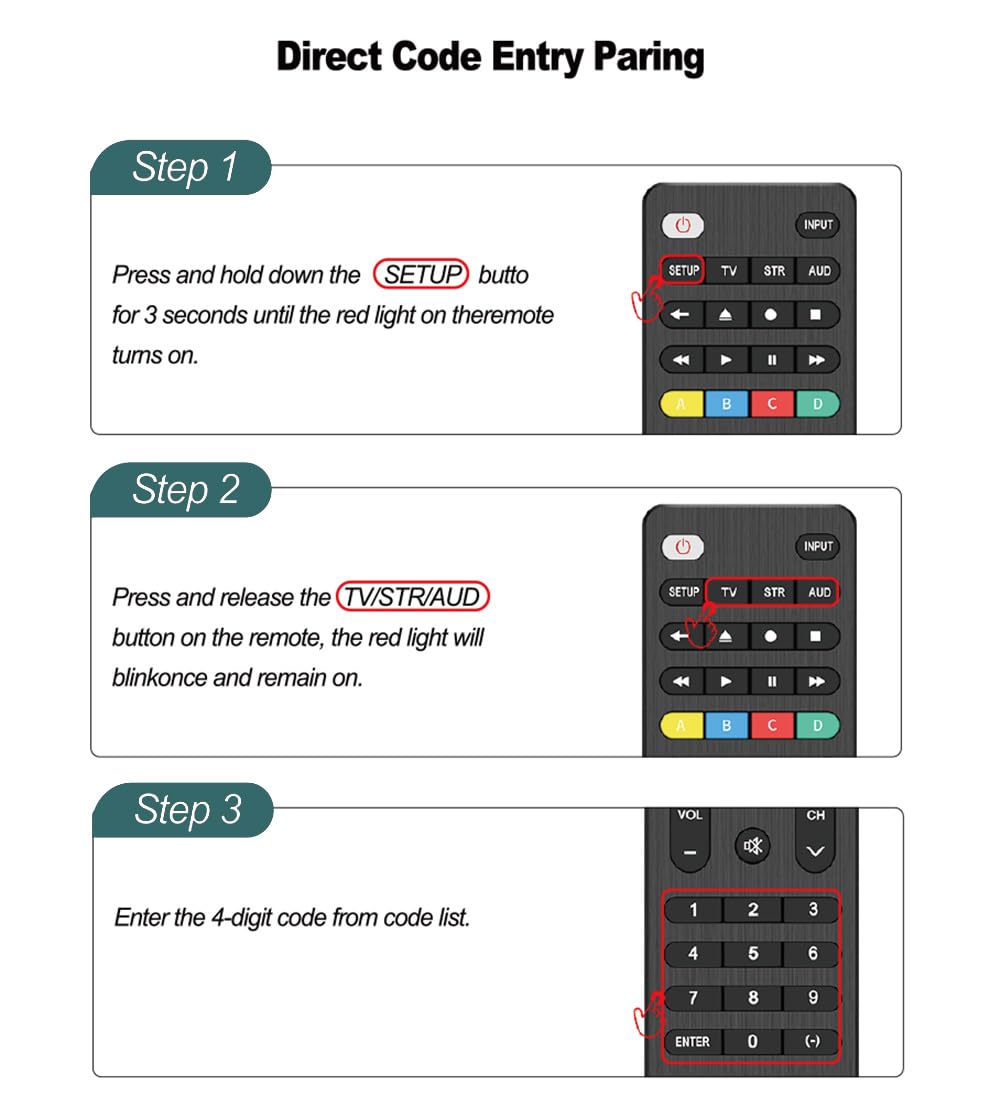 Universal TV Remote Control Compatible with Samsung, LG, Vizio, Sony, Hisense, TCL, Insignia, Toshib, Philips, Sharp and More Brand (NOT Compatible