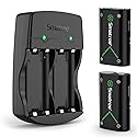 Smatree Controller Battery Compatible for Xbox Series X|S/Xbox One/Xbox One S/Xbox One X/Xbox One Elite Wireless Controller, 2 Pack Rechargeable