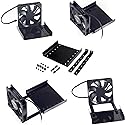 DIY 5.25" Cooling Metal Fan Mount for CPU/Memory/Graphics Card Heatsink Bracket Desktop PC case