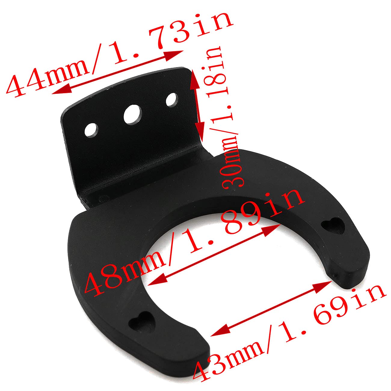 LQ Industrial Microphone Hook Holder 2PCS Black Wireless Microphone Hook Stands Hanger Wall Clip Clamp Holders Mic Stands Brackets