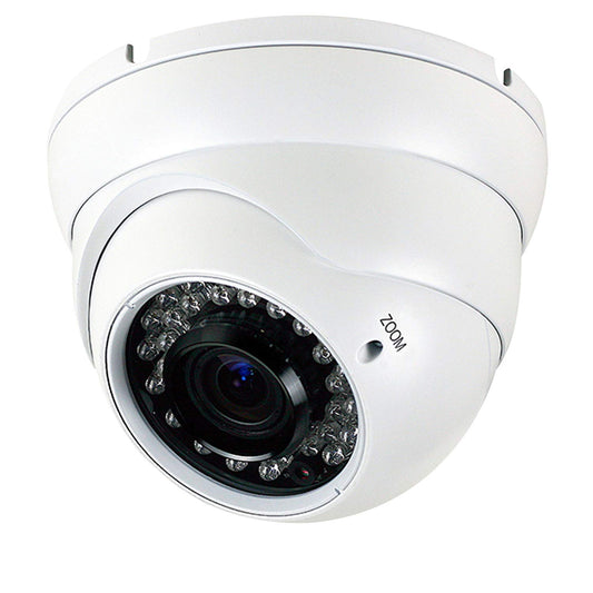Analog CCTV Camera HD 1080P 4-in-1 (TVI/AHD/CVI/CVBS) Security Dome Camera Outdoor, 2.8mm-12mm Manual Focus/Zoom Varifocal Lens, Weatherproof Metal