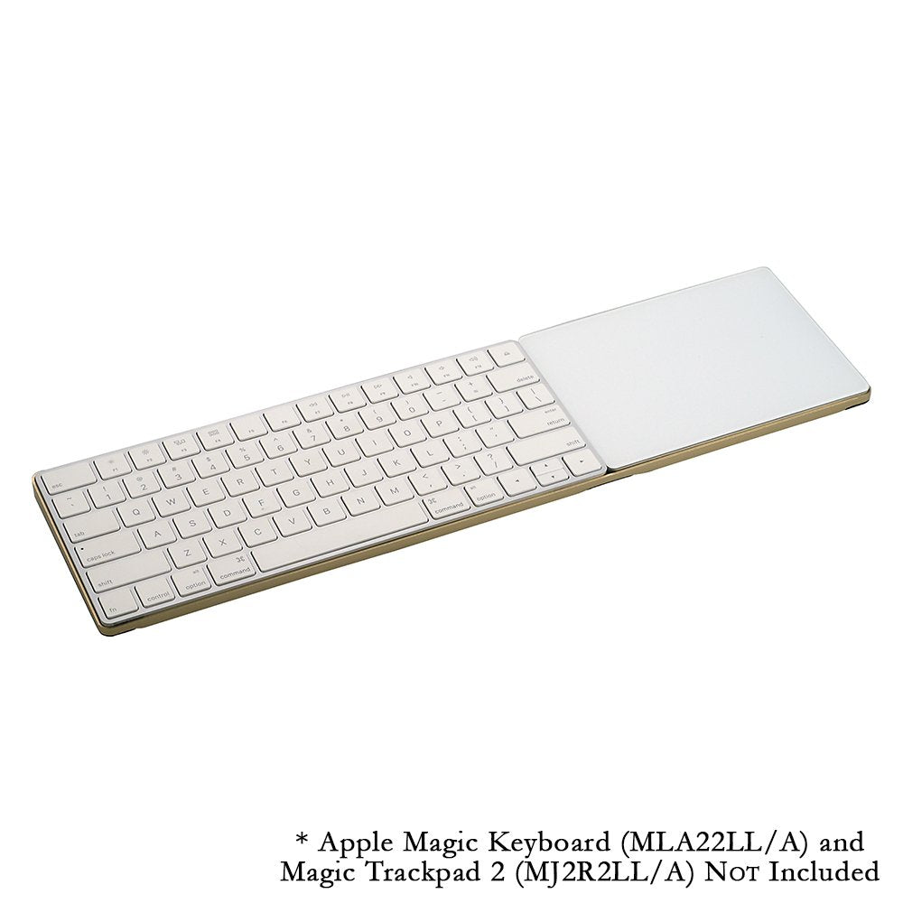 CraftMaster Union Tray for Apple Magic Keyboard and Apple Magic Trackpad 2 - Metal Dock Stand Controls Your iMac or Laptop Remotely, Premium Home