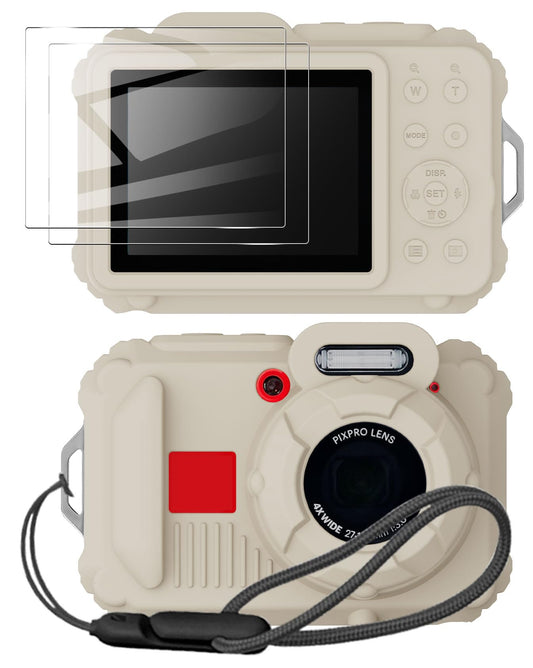 TUOOUT Silicone Protective case for Kodak Pixpro wpz2 Digital Cameras, with Screen Protector and Lanyard, for Kodak Pixpro wpz2 Accessories