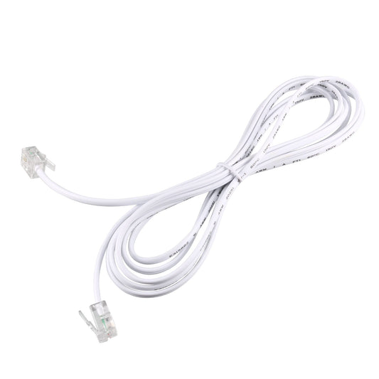 uxcell RJ11 6P2C Telephone Line Cord Cable, 2m Long Phone Extension Cord Wire with Standard RJ11 Plug for Fax Modem ADSL, Phone Line Modular Plug