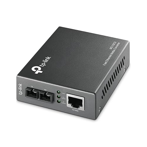 TP-Link Fast Ethernet SFP to RJ45 Fiber Media Converter | Fiber to Ethernet Converter | 10/100Mbps RJ45 Port to 100Base-FX Single-Mode Fiber (MC110CS)