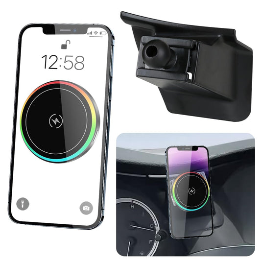 LUNQIN Car Magnetic Phone Mount for Honda Accord 2013 2014 2015 2016 2017 Auto Interior Accessories Best Cellphone Holder Fast 15W Wireless Charger