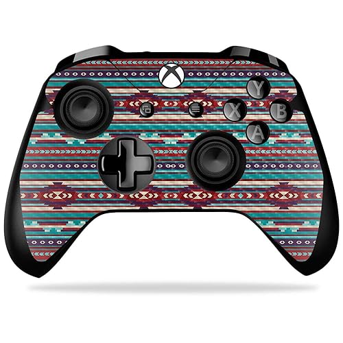 MightySkins Carbon Fiber Skin for Microsoft Xbox One X Controller - Southwest Stripes | Protective, Durable Textured Carbon Fiber Finish | Easy