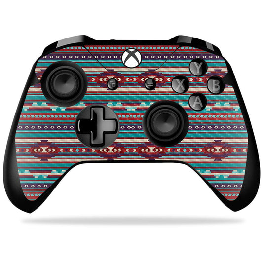 MightySkins Carbon Fiber Skin for Microsoft Xbox One X Controller - Southwest Stripes | Protective, Durable Textured Carbon Fiber Finish | Easy
