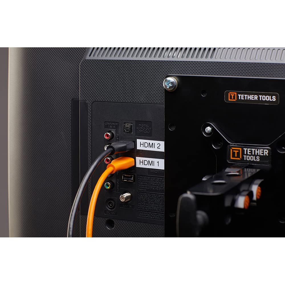 Tether Tools TetherPro HDMI 2.0 to HDMI 2.0, 15' (4.6m), Orange