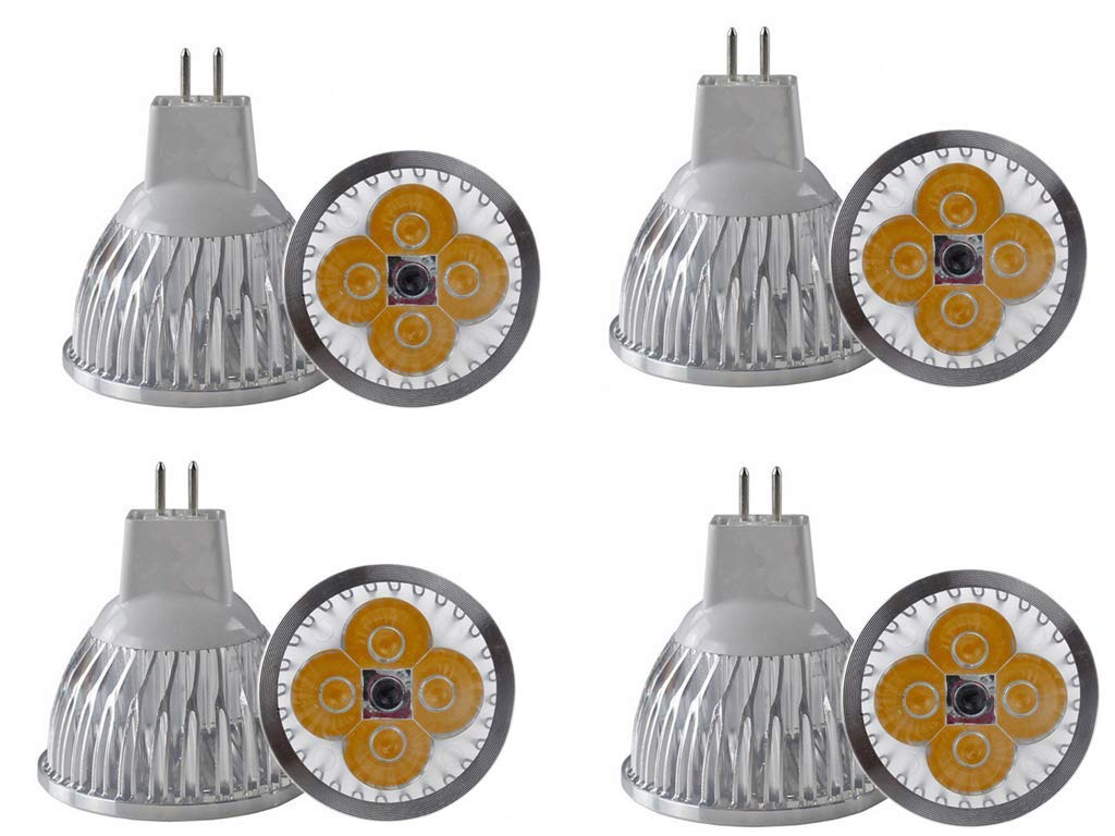 JKLcom 4W LED MR16 Bulbs 12V 4W LED Spotlight Bulb for Landscape Track Light, MR16 GU5.3 Base,12 Volt,4W(35W Equivalent Halogen Replacement),Warm