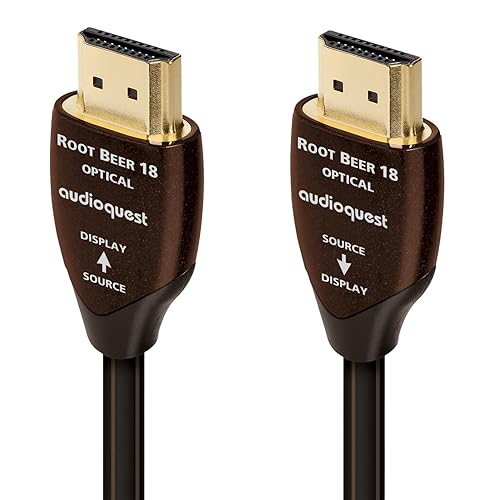 AudioQuest Root Beer 18 2.0b HDMI Cable - 4K/8K Ultra HD, in-Wall Rated, High-Speed, 18Gbps, HDR, eARC - 10m