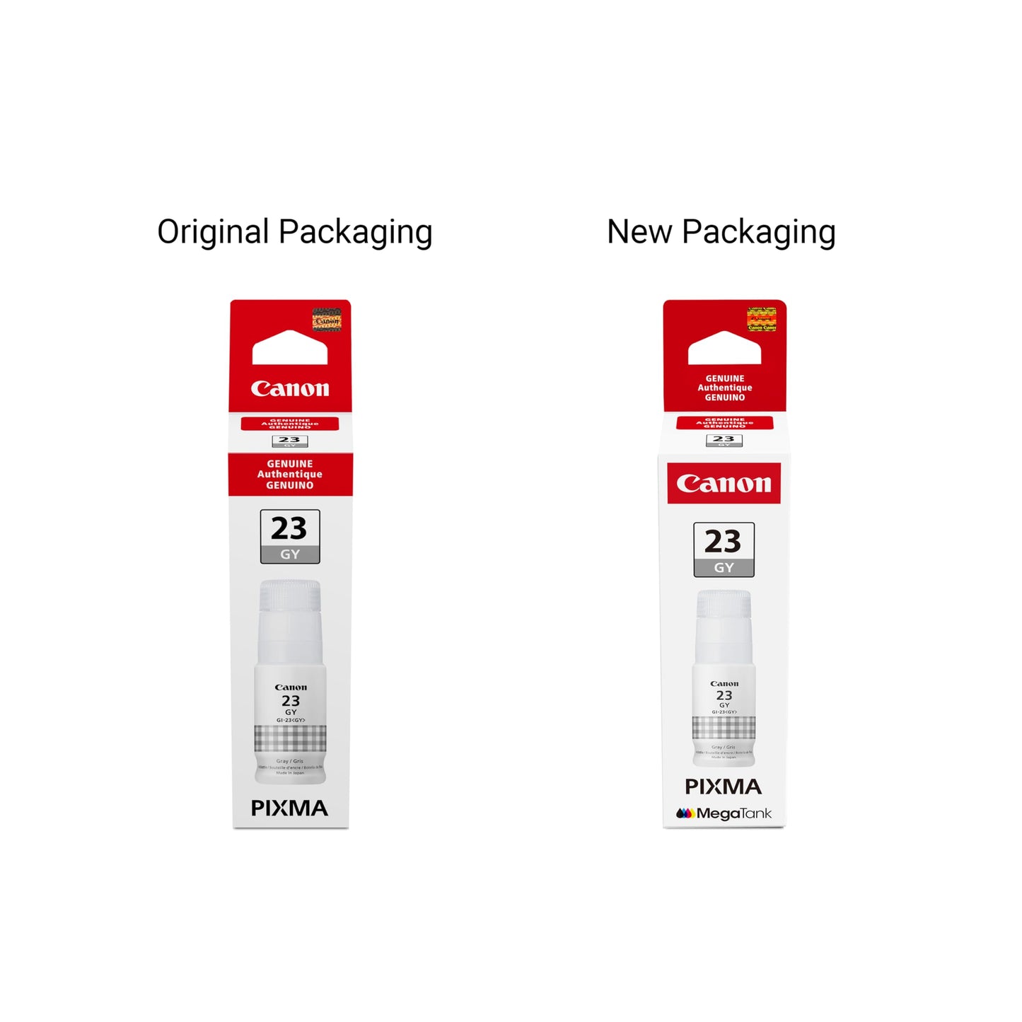 Canon GI-23 Genuine Gray Ink Bottle, Compatible with Megatank G620 Printers