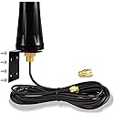 Bingfu 4G LTE Outdoor Wall Mount Waterproof Antenna SMA Male Antenna Compatible with Verizon AT&T T-Mobile Sprint 4G LTE Router Gateway Modem Cellular