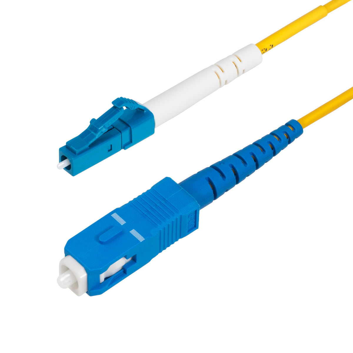 StarTech 49.2ft/15m OS2 Fiber Cable, LC to SC, 9/125 Simplex, LSZH