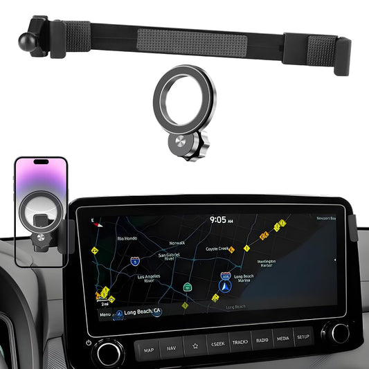 JIEZMO Car Magnetic Phone Mount for Hyundai Kona 2018 2019 2020 2021 2022 2023 [ 10.25 inch Touchscreen ] Auto Accessories Best Cellphone Holder Cell