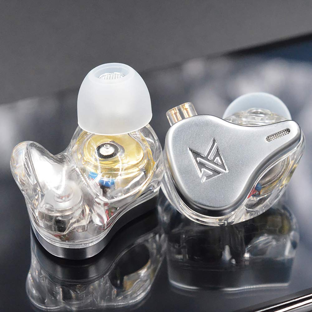 KZ DQ6 Array Type Three-Unit Dynamic in-Ear Headphone, HiFi Stereo Noise Isolating Sport IEM Wired Earphones/Earbuds/Headphones with Detachable Cable…