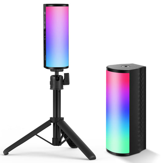 NEEWER Basic Magnetic Handheld Light Wand with Desk Tripod, 360° Full RGB Mini LED Video Tube Light Stick, 2500mAh Battery 2500-8500K Dimmable