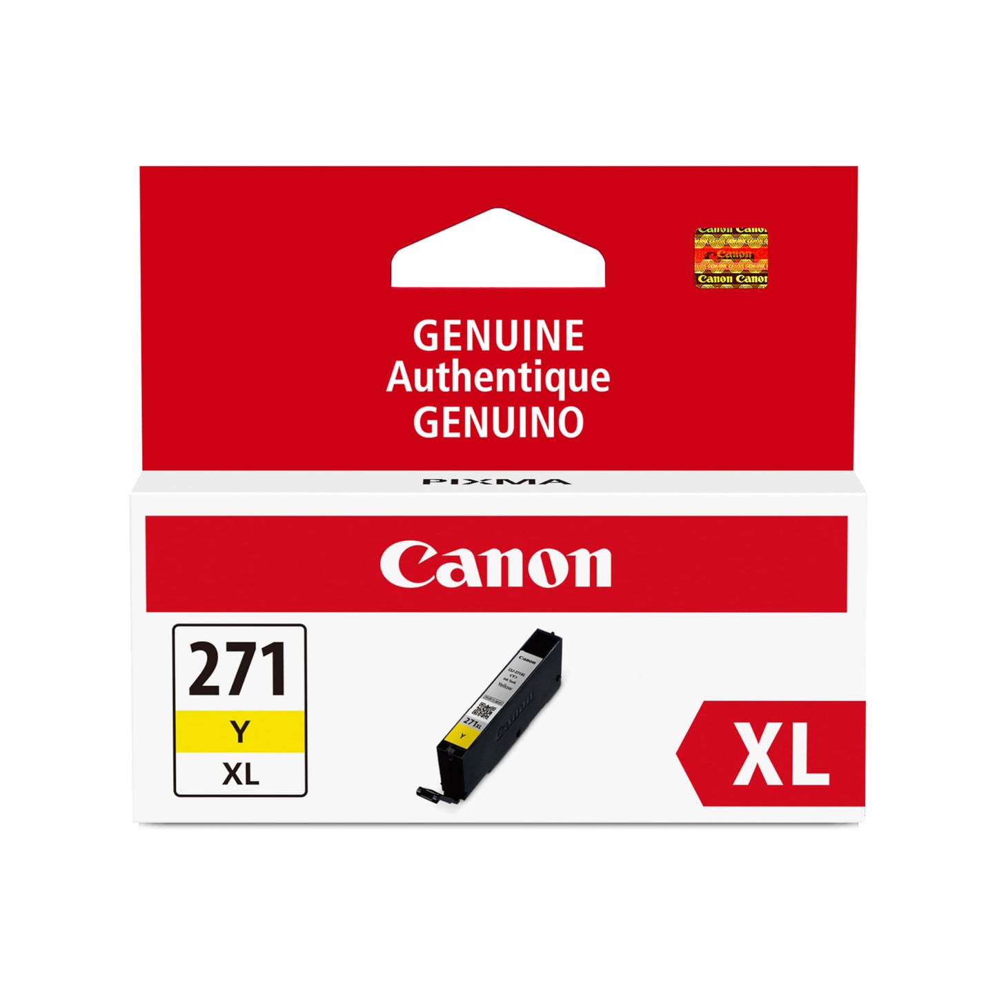 Canon CLI-271XL Genuine Yellow Ink Tank, Compatible with MG6820, MG6821, MG6822, MG5720, MG5721, MG5722, MG7720, TS5020, TS6020, TS8020, and TS9020