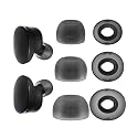 Replacement Earbuds Tips for JBL Tune Buds/JBL Tune Buds 2, Silicone Eartips, 3 Pairs (S/M/L) Black