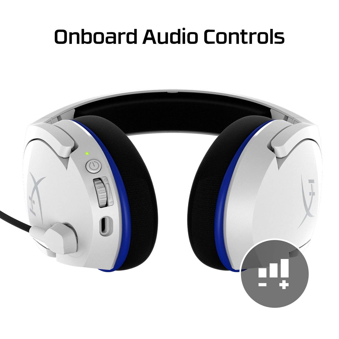 HyperX HHSS1C-KB-WT/G Cloud Stinger Core - Wireless Gaming Headset, for PS4, PS5, PC, Lightweight, Durable Steel Sliders, Noise-Cancelling Microphone