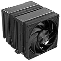 SAMA A60B Dual Tower CPU Air Cooler, 6 Heat Pipes, 2×120mm Guide Ring Fans, 265W TDP Cooling, Quiet 29dBA Operation, Premium Metal Finish, Intel LGA