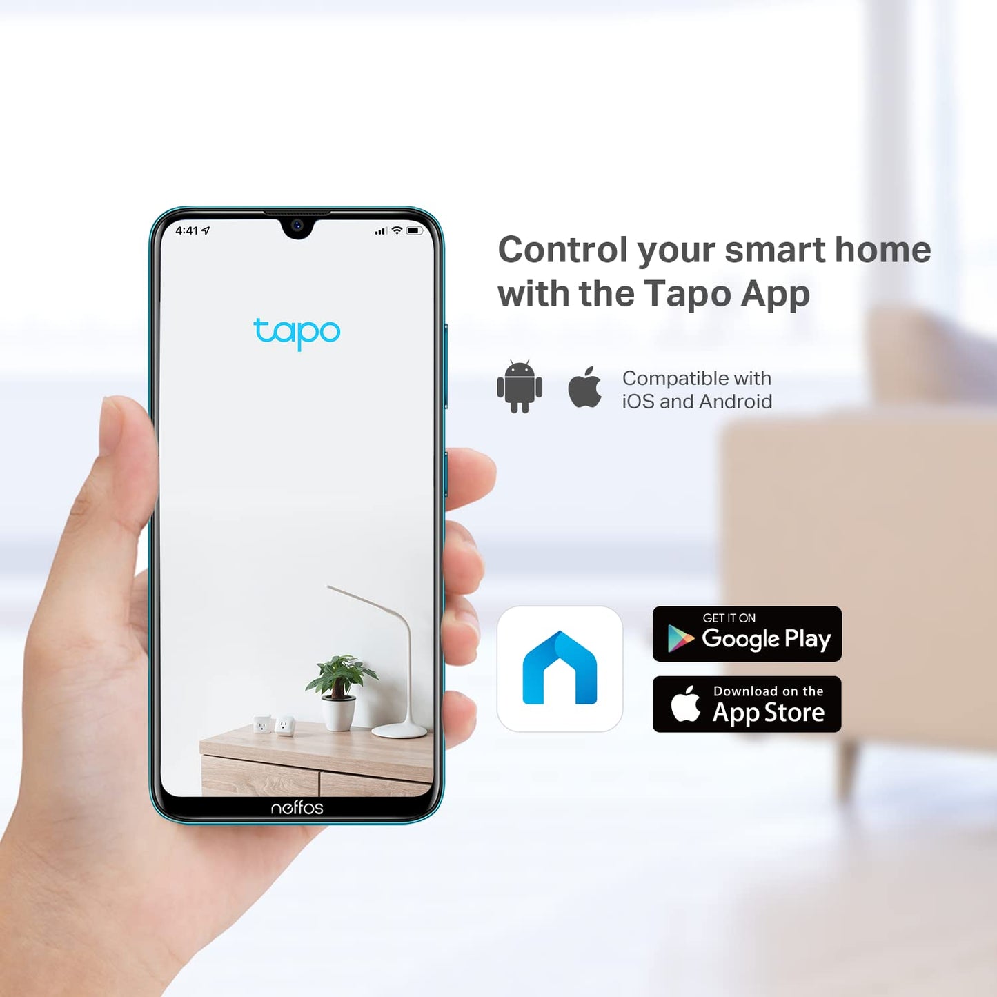 Tapo 2K Indoor Wired Security Camera - Works as a Baby Monitor & Pet Camera, Person/Motion/Baby Cry Detection, 2-Way Audio, Siren, Subscription-Free