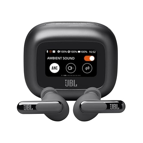 JBL Live Beam 3 - True Wireless Noise-Cancelling Stick-Closed Earbuds, 48Hrs Total Playback, Wireless Charging, 6 Mics for Perfect Calls, Multi-Point…