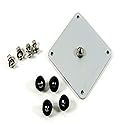 Guerrilla Painter Tripod Mount and Rubber Feet Set (901SS), Silver