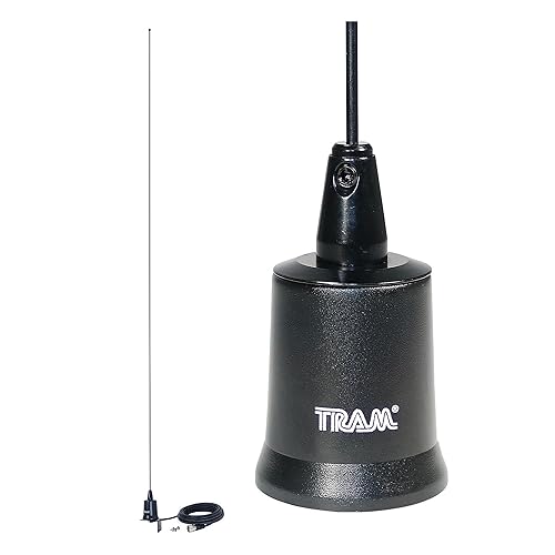 Tram Tunable 144MHz-174MHz Tunable VHF 3dBd Gain Trunk or Hole Mount Antenna Kit with PL-259 Connector