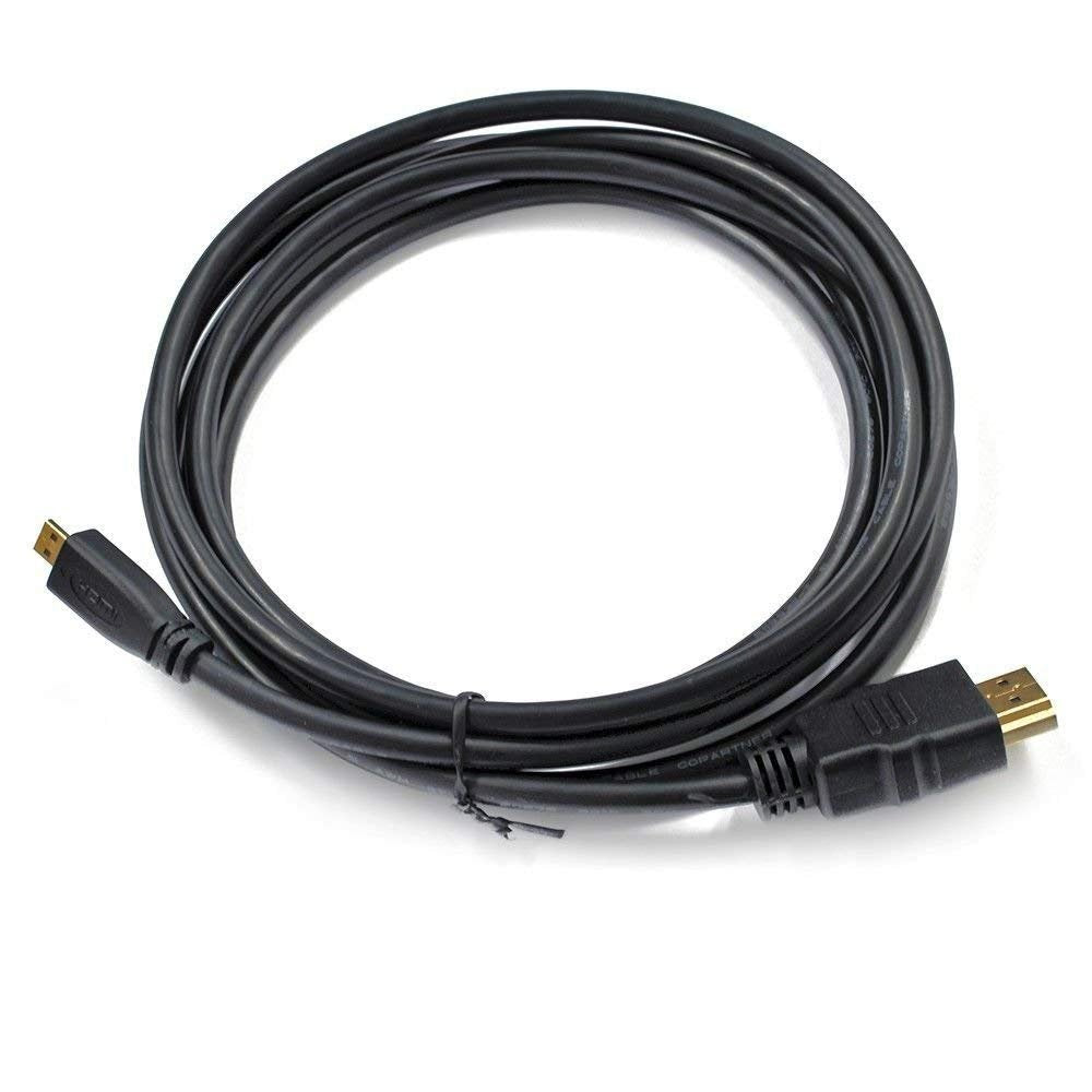 Micro HDMI to HDMI - 5 Feet, Support Full HD and 4K Audio and Video Output- Compatible with Sony Handycam HDR-CX405, HDR-CX455, HDR-CX675, FDR-AX33