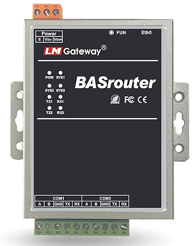 LM BACnet Router 201-B for Building Support, BACnet MS/TP to BACnet IP, 10/100 Ethernet with auto-Negotiation and Auto-MDIX