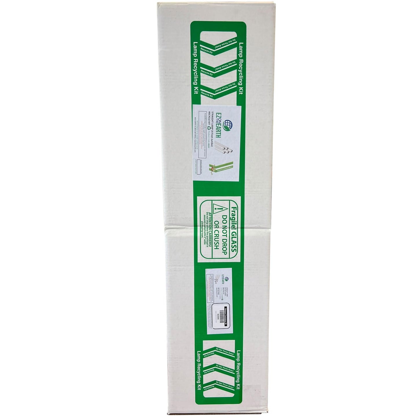 EZ on the Earth - Recycling Box for Straight Lamps - Prepaid | Mail Back Recycle Kit that Holds up to 61 x T12 Tube Lights or 132 x T8 Fluorescent