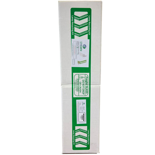EZ on the Earth - Recycling Box for Straight Lamps - Prepaid | Mail Back Recycle Kit that Holds up to 61 x T12 Tube Lights or 132 x T8 Fluorescent
