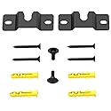 Pbxifge Satellite Speaker Mount, Compatible with Vizio, Sony, Klipsch, Panasonic, Samsung, and More, Fits Up to 9lbs, Black Powdercoated Steel, 15