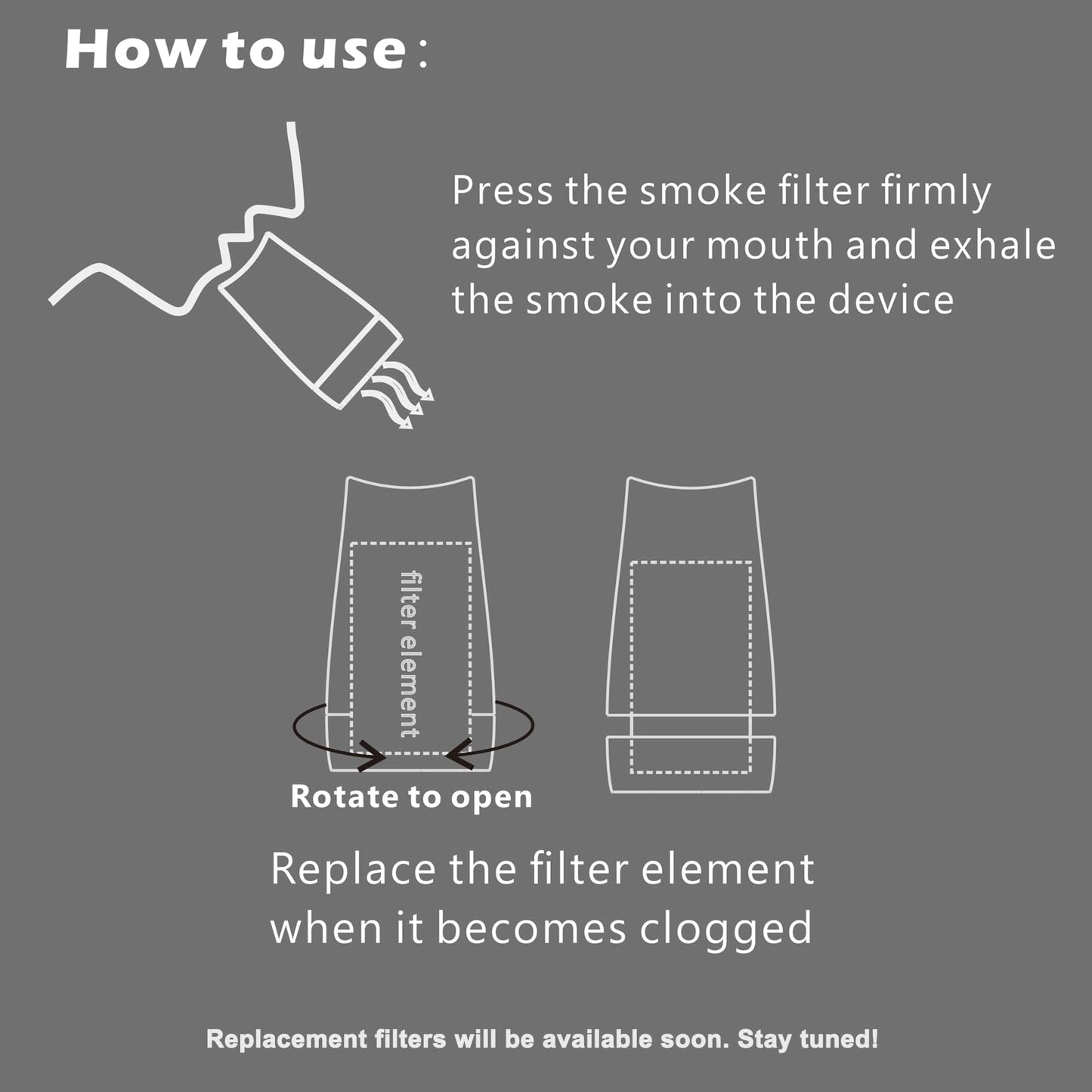 Portable Personal Air Purifier with Replaceable Filter - Biodegradable, Up to 500+ Uses, Ready for On-the-Go Use