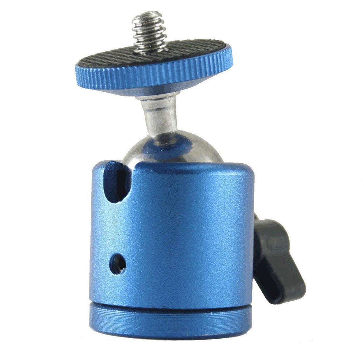 EXMAX Mini Ball Head Aluminum Alloy Tripod Ball Head with 1/4" Screw Thread Base Mount 360 Degree Rotatable for Monopods DSLR Cameras HTC Vive