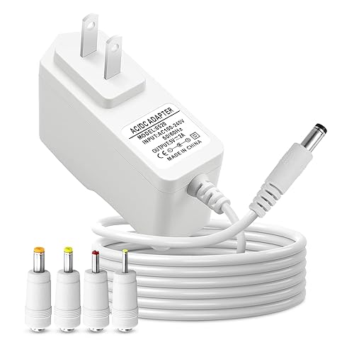 Replacement 5V2A Hello Baby Monitor Charger Adapter for HelloBaby HB66, HB50, HB30, HB6550, HB65, HB65RX, HB65TX Baby Camera Monitor K05S050100U…