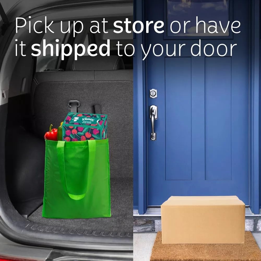 Hand Towels - 1 Box of 60 White Hand Towels in a Dispenser Box - Packaging may vary