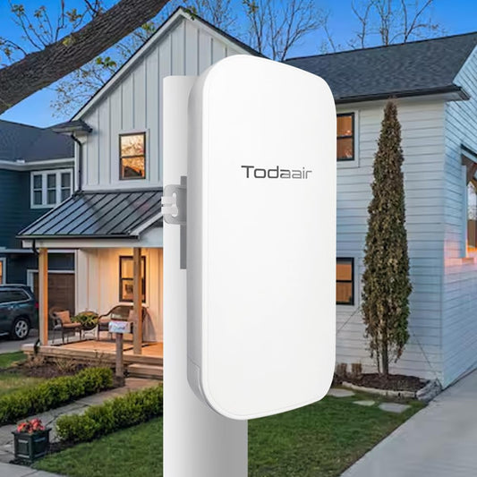2025 Outdoor WiFi Extender?WiFi Booster | AI Watchdog | Repeater&AP Mode?IP65 Weatherproof | Up to 1200Mbps Dual Band WiFi Repeater