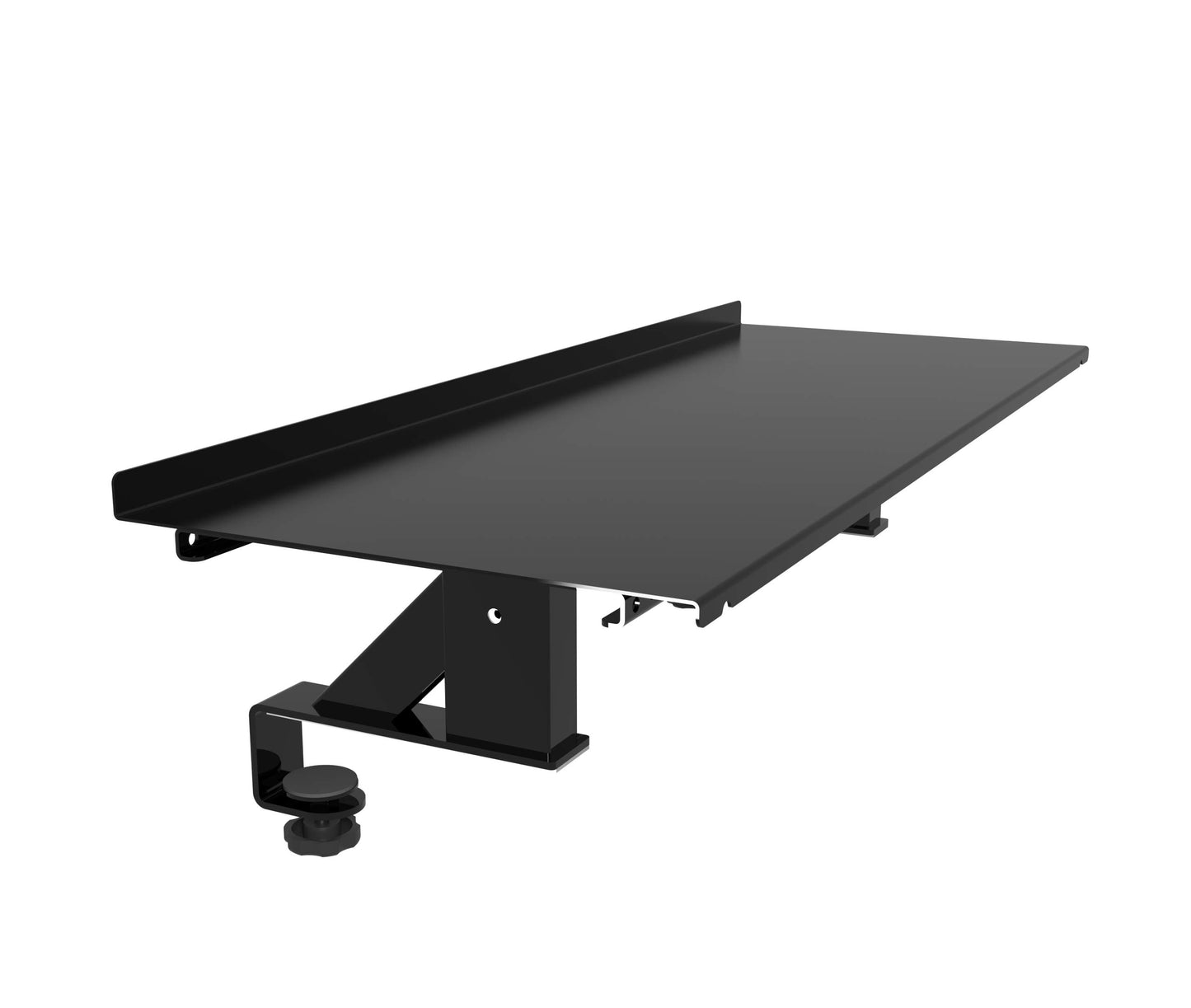 Stand Up Desk Store Clamp-On Adjustable Height Desk Shelf Monitor Stand (30")