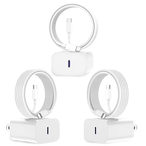 GREPHONE iPhone 15 Charger [MFi Certified] USB C Fast Charger 3 Pack 6FT Compatible With iPhone 15 Pro Max, iPad Pro, iPad Mini (White), ZYH-J03
