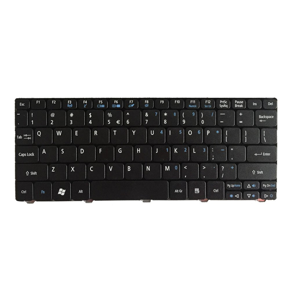 YUHUAI Laptop Replacement Keyboard Fit Acer Aspire ZE6 ZE7 D255E D255 D260 D257 D270 AOD255E NAV70 POVE US Layout (Black)