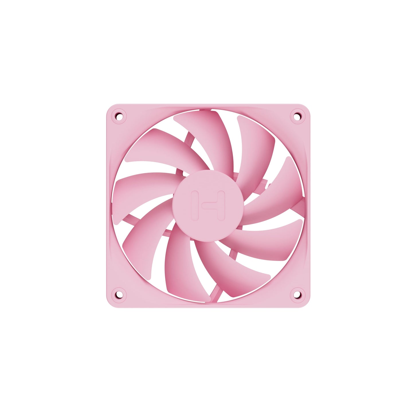 Hyte Flow FA12 120mm PC Case Fans 4-Pack, High Performance, Low Noise, 1500 RPM, 4-Pin PWM, Fluid Dynamic Bearing - Strawberry Milk (Pink)
