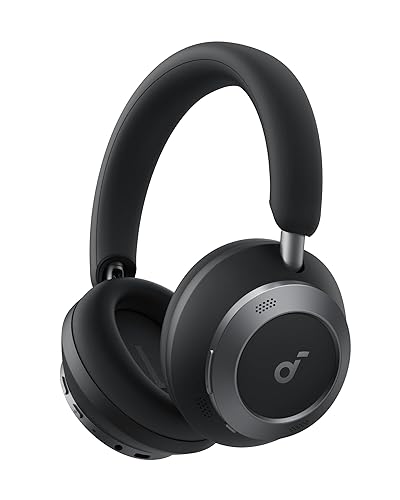 Soundcore Space One Pro, FlexiCurve Over-Ear Headphone, Adaptive Active Noise Cancelling Headphones Driven by 6 Mics, 60H Lossless Audio, Ultra-Fast…
