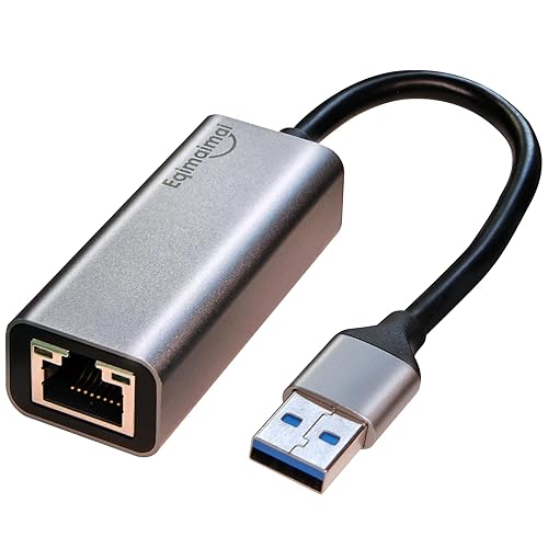 USB A to ethernet Adapter?USB 3.0 Gigabit to ethernet Adapter Compatibility 100/1000MBPS,Compatible with Windows, Mac OS, Linux, PC, Laptops, and More