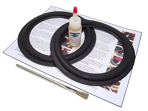 Springfield Speaker Foam Surround Edge Repair Kit - 2 Speaker Kit - 8 Inch - Compatible with Altec Lansing 1, 201, 205, 208, 508, A 0374, A 0614, Bias