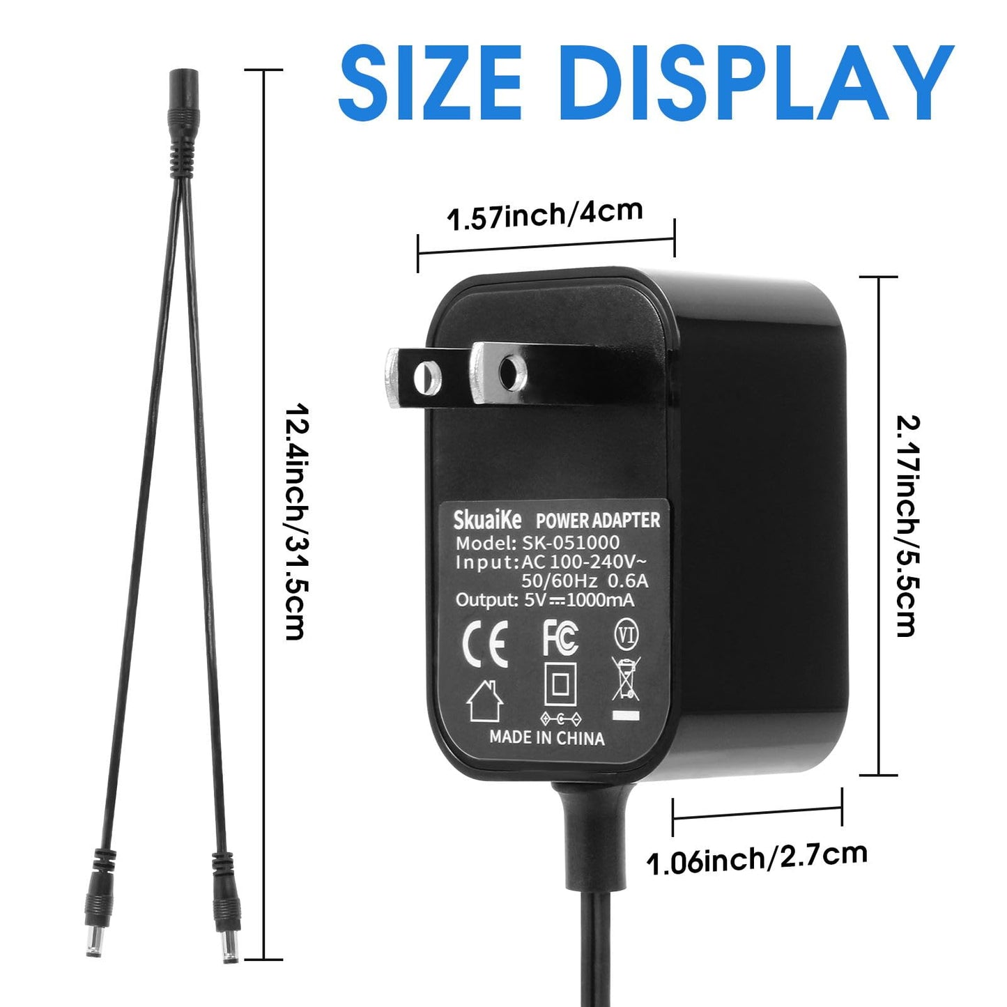 for iq Plus Power Supply is Compatible with YS300, YS600, EF-3000, 280C, 282C, 200C, and 202C. dogtra Charger with the Dogtra 5-5 Splitter Cable.
