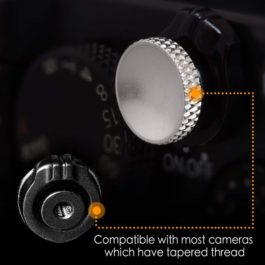 Fuji Shutter Release Button Accessories: Camera Soft Shutter Button - 4 Color Shutter Button for Canon Nikon Film X100V X100F Xt5 Xt4 Xt3 Xt2 Xt30