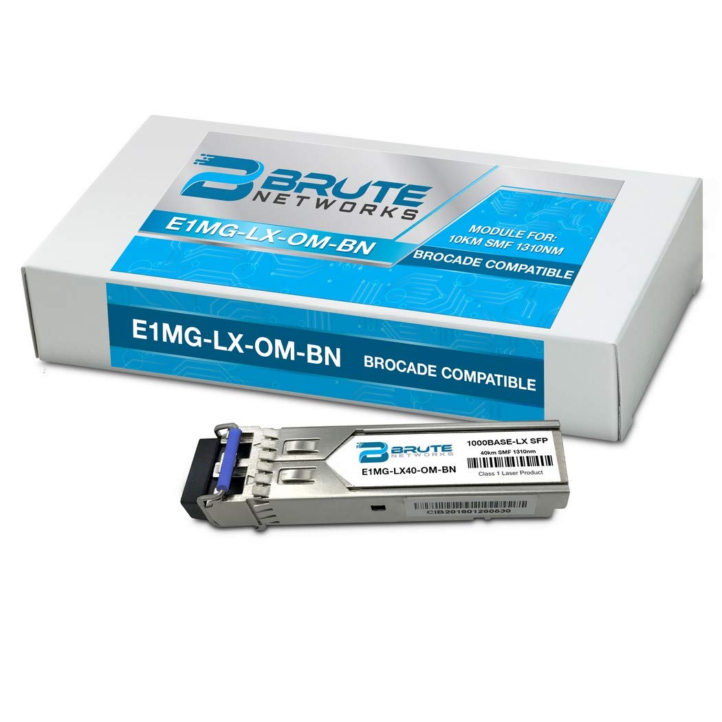 Brute Networks E1MG-LX-OM-BN - 1000BASE-LX 10km 1310nm SFP+(Compatible with OEM PN# E1MG-LX-OM)