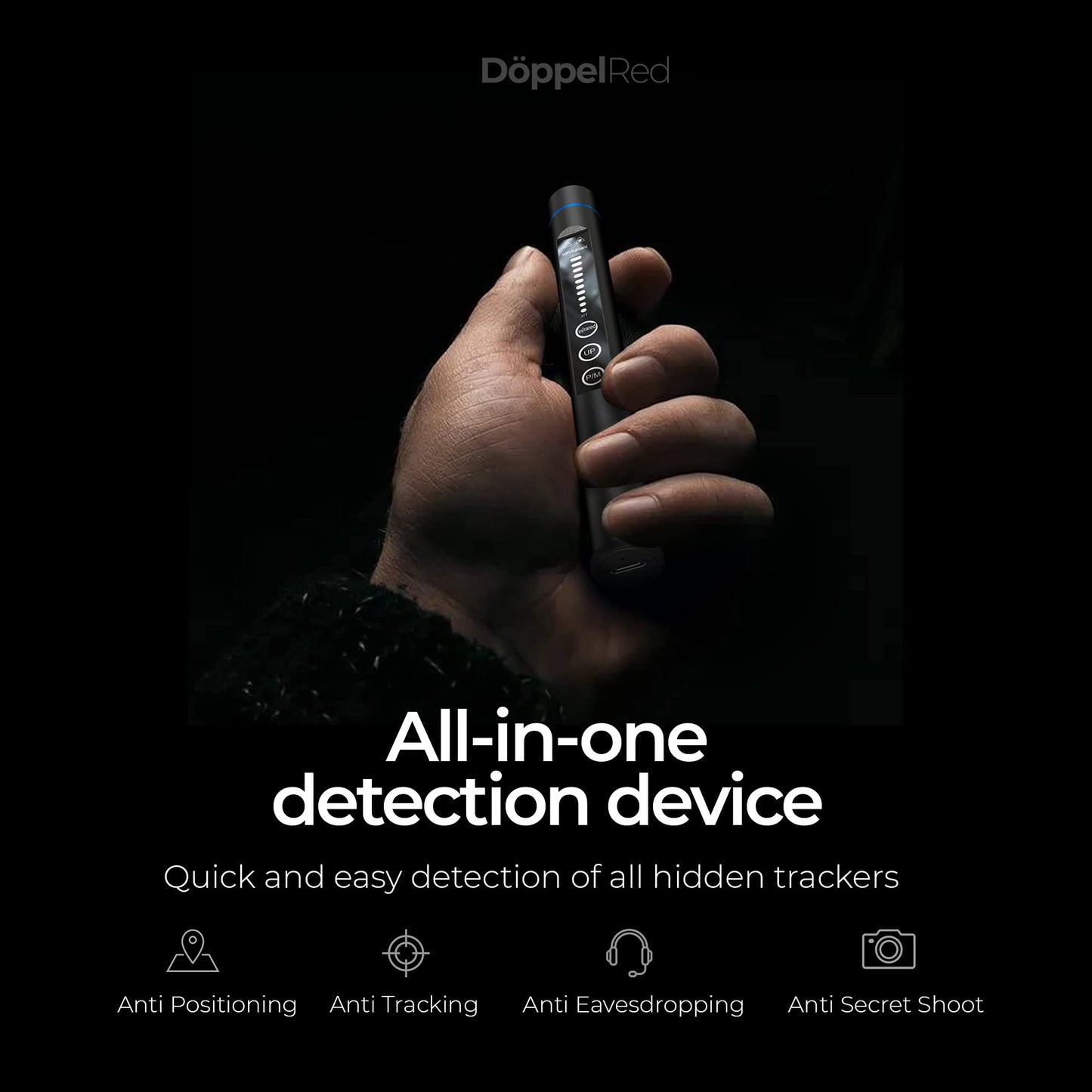 ORIONYX Hidden Camera Detector, Privacy Pen Anti-Spy Camera Finder, Bug and GPS Tracker Detector for Home, Office, and Travel - Hero Pen Hidden Device